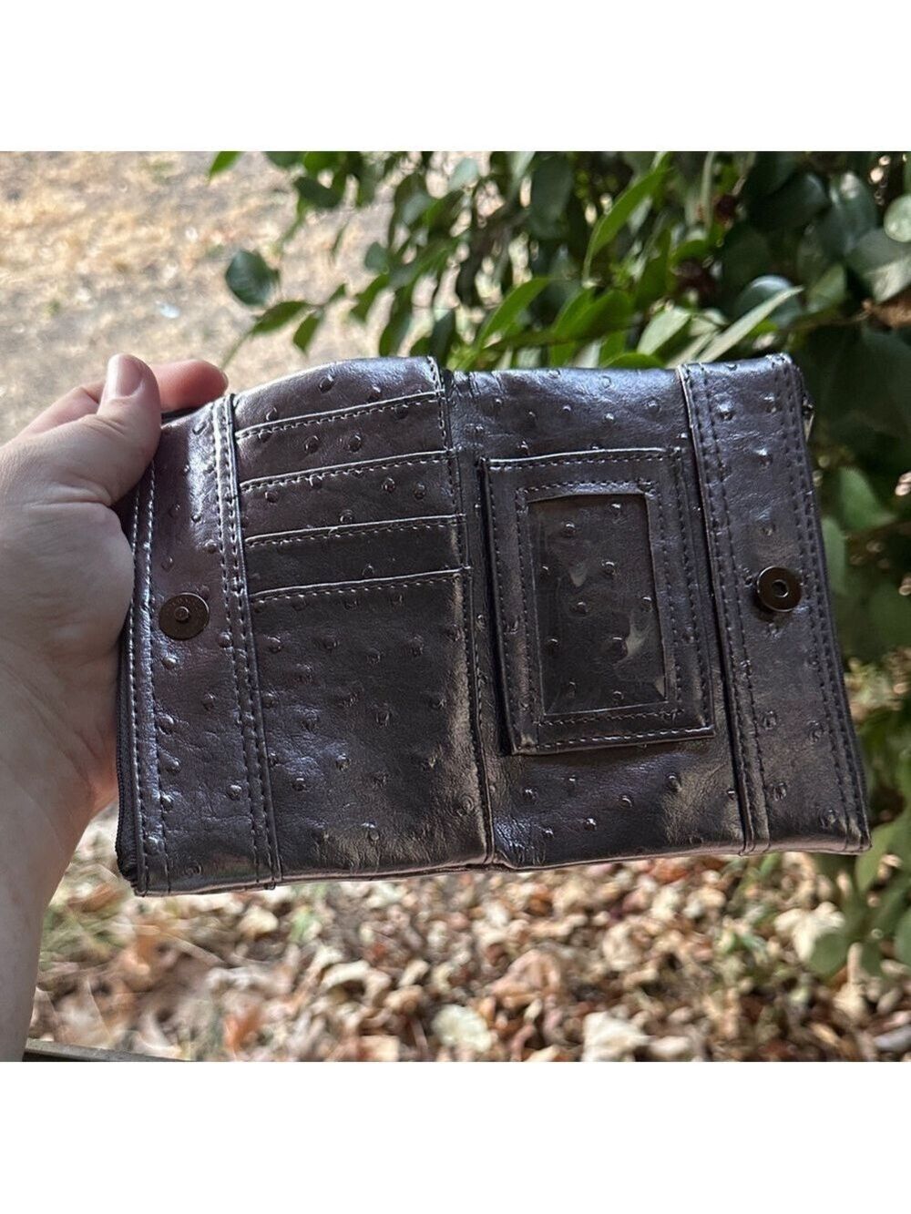 Steve Madden Shimmering Silver Wristlet - Picture 7 of 15